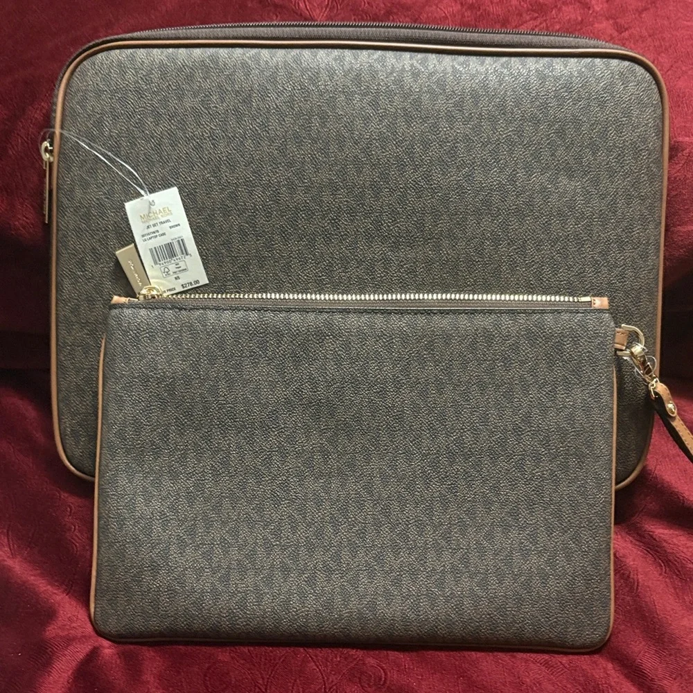 Michael Kors Men's Laptop Bag Set in Brown and Tan